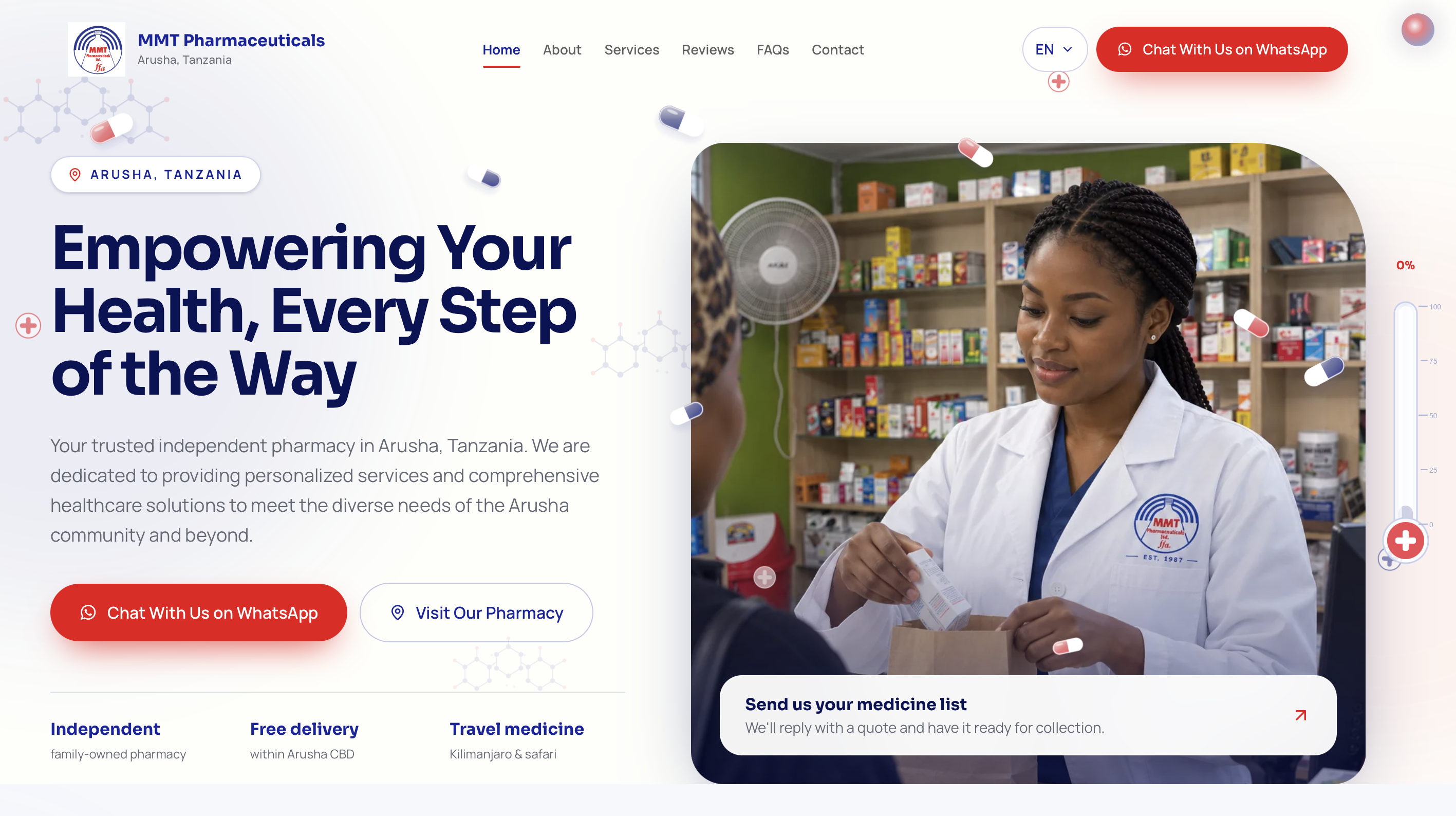 Pharmacy — website design project by ENA Design